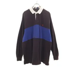 Polo by Ralph Lauren ポロバイラルフローレン 長袖 ポロシャツ XL ブラウン メンズ 古着