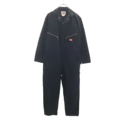 Dickies ディッキーズ 長袖 つなぎ M ブラック オールインワン メンズ 古着