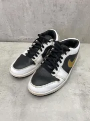 NIKE ナイキ 553558-172 エア ジョーダン 1 ロー スニーカー size27.5/ホワイト/ブラック/ゴールド  ■■ メンズ