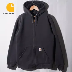 カーハート Carhartt  ジップパーカー M〜L相当 表記 S US企画 レインディフェンダー RAIN DEFENDER ミドルウエイトフルジップパーカー テック系 オーバーサイズ ビッグシルエット ストリート アメカジ 古着 B523