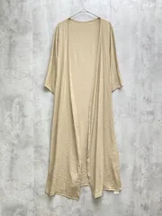 ■新品 KURICA クリカ ロングカーディガン 薄手 羽織 sizeF/モカ ■◆レディース