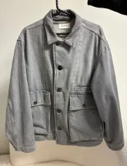 Lemaire ストーン グレー デニム ジャケット L