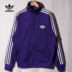 アディダス オリジナルス adidas ORIGINALS ファイヤーバード トラックジャケット M パープル ロゴ刺繍 Firebird ジャージ スポーツウェア Y2K ストリート スポーツミックス 古着 F122