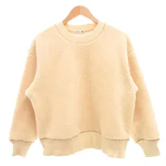 ユニクロ UNIQLO JW ANDERSON ボアフリースプルオーバー トレーナー S クリーム 長袖 クルーネック /NU ■GY58