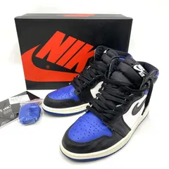【中古品】NIKE ナイキ 555088-041 AIR JORDAN 1 RETRO HIGH OG ROYAL TOE エア ジョーダン 1 レトロ ハイ ロイヤルトゥ スニーカー 靴 【160-260403-kh-06-izu】