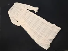 NATURAL BEAUTY BASIC ナチュラルビューティーベーシック シアー ワンピース sizeS/オフホワイト ■◇ レディース