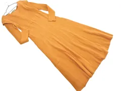 nano universe ナノユニバース ワッフル ロング ワンピース size1/キャメル ■◇ レディース