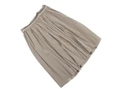 23区 ギャザー フレア スカート size36/モカ ■◇ レディース