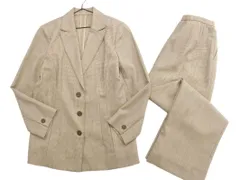 Leilian レリアン セットアップ ジャケット パンツ スーツ size7/ベージュ ■■ レディース
