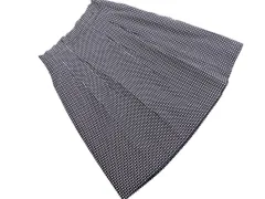 Courreges クレージュ ドット タック スカート size40/濃紺 ■◇ レディースのサムネイル