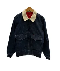 シュプリーム SUPREME 10AW Shearling Collar Denim Bomber Jacket デニム ボンバー ジャケット 紺 ジャケット ネイビー Sサイズ 101MT-6078のサムネイル