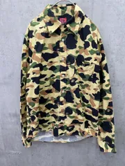 A BATHING APE アベイシングエイプ カモフラージュ 迷彩 ポケット付き シャツ sizeM/カモフラ ■◇レディースのサムネイル