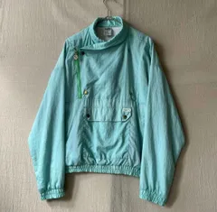 80s 90s PUMA ナイロン プルオーバー ジャケット / M ブルー パイル ビンテージ USA 03009-9376