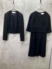 極美品 SOIR BENIR ソワールベニール 礼服 喪服 ブラックフォーマル アンサンブル セットアップ ジャケット ワンピース size7AR/黒 ■◇レディース