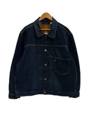 リーバイス Levi's Type I Trucker Jacket 復刻 トラッカー ジャケット デニム ビッグE 濃紺 PC9-A3174-0011 XL ジャケット ネイビー LLサイズ 101MT-6079のサムネイル