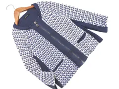 MAX&Co. マックスアンドコー ニット ノーカラー ジャケット sizeS/青 ■◇ レディース