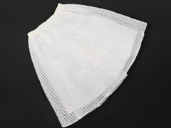 ef-de エフデ チェック ギャザー スカート size9/白 ■◇ レディース