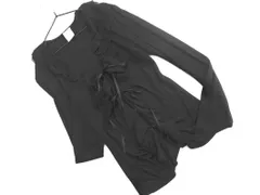 PUPULA ププラ チュール フリル カーディガン size38/黒 ■◇ レディースのサムネイル