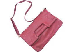 MONO COMME CA モノコムサ フェイクレザー 3WAY ショルダー バッグ えんじ ■■ レディースのサムネイル