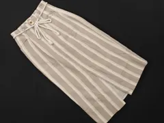 apart by lowrys アパートバイローリーズ ストライプ ロング スカート sizeM/ベージュ ■◇ レディース