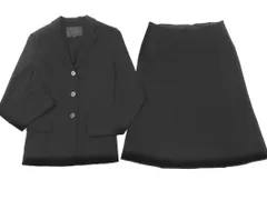 UNTITLED アンタイトル セットアップ ジャケット スカート スーツ size2/黒 ■◇ レディース