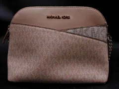 MICHAEL KORS マイケルコース ロゴ総柄 ショルダー バッグ ベージュ ■■ レディース