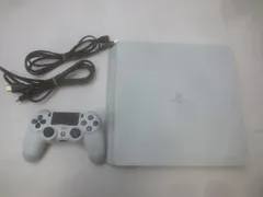  ゲーム プレイステーション4 PS4ソフト CUH-2100A グレイシャーホワイト 動作品 周辺機器付き 中古品