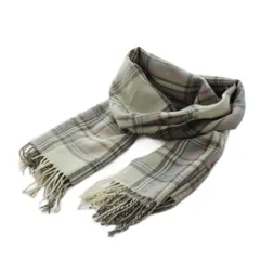 ジルバイジルスチュアート JILL by JILLSTUART マフラー フリンジ チェック柄 ピンク 水色 ライトブルー /AN38