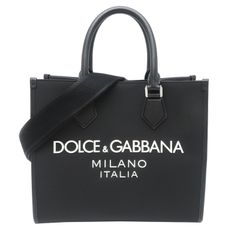 極美品 DOLCE&GABBANA ロゴ ショッピングトートバッグ - メルカリ