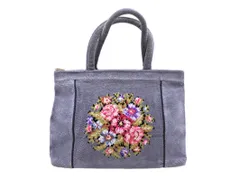 FEILER フェイラー 花柄 トート バッグ グレー ■■ レディース