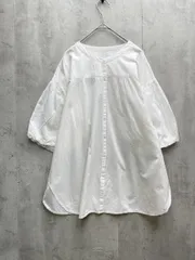 coen コーエン インドコットンシャーリング ブラウス シャツ sizeL/白 ■◆レディース