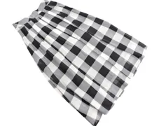 Mila Owen ミラオーウェン チェック フレア ロング スカート size36/黒ｘグレーｘ白 ■◇ レディース