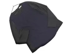MERVEILLE H. メルベイユアッシュ ブラウス シャツ 紺x黒 ■◇ レディースのサムネイル