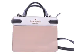 kate spade ケイトスペード バイカラー 2WAY ハンド バッグ 白ｘベージュ ■■ レディース