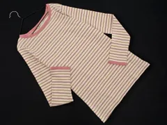 niko and ニコ アンド マルチボーダー カットソー sizeM/オフホワイトxピンク ■◇ レディース