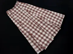 CIAOPANIC チャオパニック チェック ロング フレア スカート sizeF/白ｘラベンダー ■◇ レディース