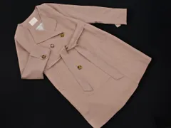 Ray Cassin レイカズン ノーカラー リボン コート sizeM/ピンク ■◇ レディースのサムネイル