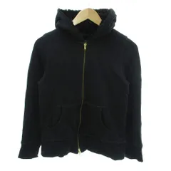 トミーヒルフィガー TOMMY HILFIGER パーカー M 黒 ブラック ジップアップ フード 裏ボア /HW ■ECA002