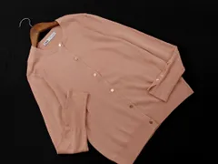 ZARA ザラ クルーネック 袖ボタン カーディガン sizeM/ピンク ■◇ レディース