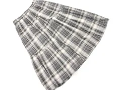 any SiS エニィスィス チェック ギャザー スカート size2/グレー ■◇ レディース