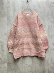 LOWRYS FARM ローリーズファーム グラデーション ニット プルオーバー セーター sizeL/ピンク ◆■レディース