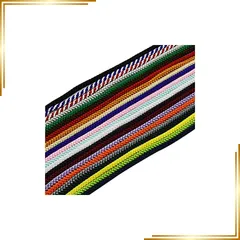 【新品】 日本製 江戸打ちひも 直径約3mm × 約80cm 22色セット レーヨン 古代紫 和雑貨、飾り紐、お守り、巾着袋に 1