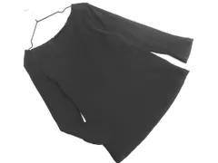 NATURAL BEAUTY BASIC ナチュラルビューティーベーシック リブ カットソー sizeM/黒 ■◇ レディース