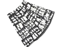 Reflect リフレクト 総柄 フレア スカート size11/黒ｘ白 ■◇ レディース