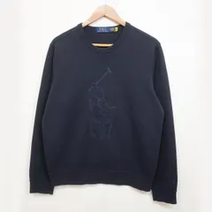 POLO RALPH LAUREN (M) ネイビー スウェット 長袖カットソー メンズトップス ポロラルフローレン K3-173