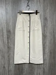 PROPORTION プロポーション ボディドレッシング ロング バイカラー 釦 タイト スカート sizePS/ライトベージュ ■■ レディースのサムネイル