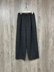 TRAVAIL MANUEL トラバイユマニュアル チェック イージー パンツ sizeS/黒 ◆■ レディース