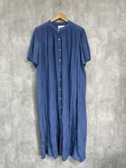 manana マニャーナスエルテ Ｉライン シャツ ワンピース sizeF/青 ■◆ レディースのサムネイル