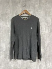 POLO RALPH LAUREN ポロ ラルフローレン ワッフル 刺繍ロゴ ロンT プルオーバー sizeL/グレー ■◇ メンズのサムネイル
