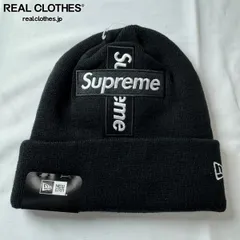 【未使用】Supreme×New Era/シュプリーム×ニューエラ【20AW】Cross Box Logo Beanie/クロス ボックスロゴ ビーニー/ニット帽
